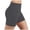 Dark Gray, variant on Aoochasliy Womens Pants Plus Size Clothes Lady Solid pocket High-waist Hip Stretch Underpants Running Fitness Yoga Shorts
