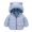 Light blue, variant on Baby Boys Girls Winter Coats Hoods Light Puffer Down Jacket Outwear 3-4 Years