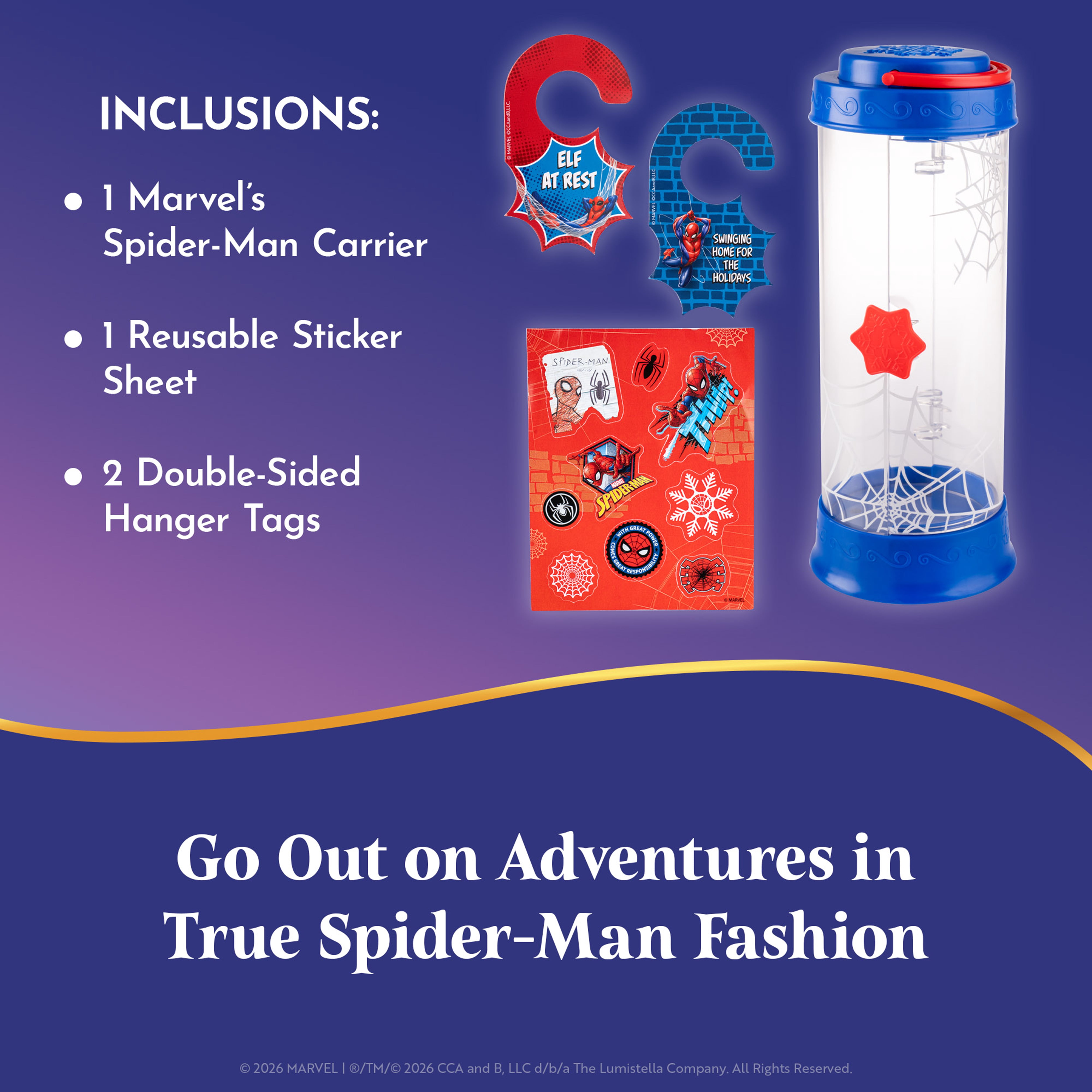 The Elf on the Shelf Marvel Spider-Man Scout Elf Carrier - Scout Elf Not Included