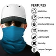 thumbnail image 3 of WIRESTER Bandana Seamless Tube Mask, Headwear, Scarf for Wear Face Coverings, Running, Cycling, Fishing, UV Protection - Solid Blue, 3 of 7