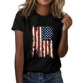thumbnail image 2 of Tittly American Flag Tank Top Women V Neck Tank Tops For Women Patriotic Shirts Memorial Day Tank Top Women Women 4th Of July Shirts Black L, 2 of 8