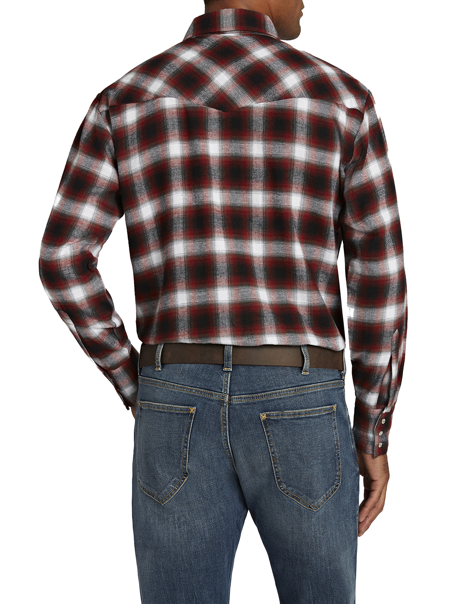 Ely Cattleman Men's Long Sleeve Flannel Western Shirt