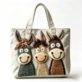 thumbnail image 2 of Arrival Digital Print Handbag / Stylish Quilted Tote Bag, 2 of 6