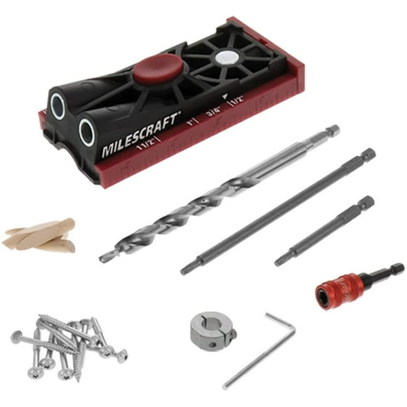 Milescraft 1325 PocketJig200 - New and Improved Complete Pocket Hole Jig Kit