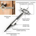 thumbnail image 2 of Llave de arquitecto de aleación de zinc Llave cuadrada multifunción Llave de construcción universal con, 2 of 5