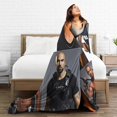 thumbnail image 4 of Blanket Shemar Actor Moore Throw Flannel Blankets Warm Soft Cozy Fuzzy Blanket for Bed Sofa Couch Camping Travel Gift Blankets for All Seasons 80"x60", 4 of 6