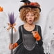 thumbnail image 4 of Decoraciones de Fiesta de Halloween Halloween Bruja Mago Lana Calabaza Bruja Fantasma Fiesta Decoración Accesorios Baile Halloween Niños Desafío Volar Casa Juego de Rol, 4 of 6