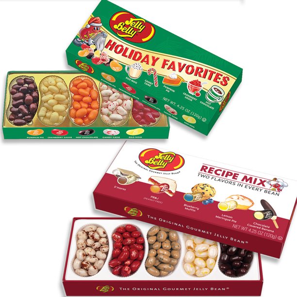 (Set) Jelly Belly Holiday Favorites And Recipe Mix 8.5 Ounces Total Candy