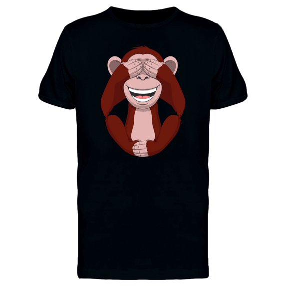 Chimpanzee Closing Eyes Tee Men's -Image by Shutterstock