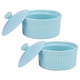 thumbnail image 4 of cuencos de pudín con tapa, moldes de porcelana para hornear, cuencos de postre de cerámica, 4 of 5
