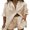 Autre, variante sur TheFound Femmes Deux Pièces Ensemble d'Été Lin Chemise à Manches Courtes + Shorts de Cordon Homewear