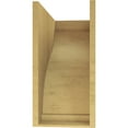 thumbnail image 4 of 11"W x 22"D x 22"H Classic Helena Rough Cedar Woodgrain TimberThane Corbel, Primed Tan, 4 of 6