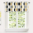 thumbnail image 2 of DriftAway Riley Geo Lined Window Curtain Valance Mid Century Geometric Pattern 2 Layers Rod Pocket, 2 of 6
