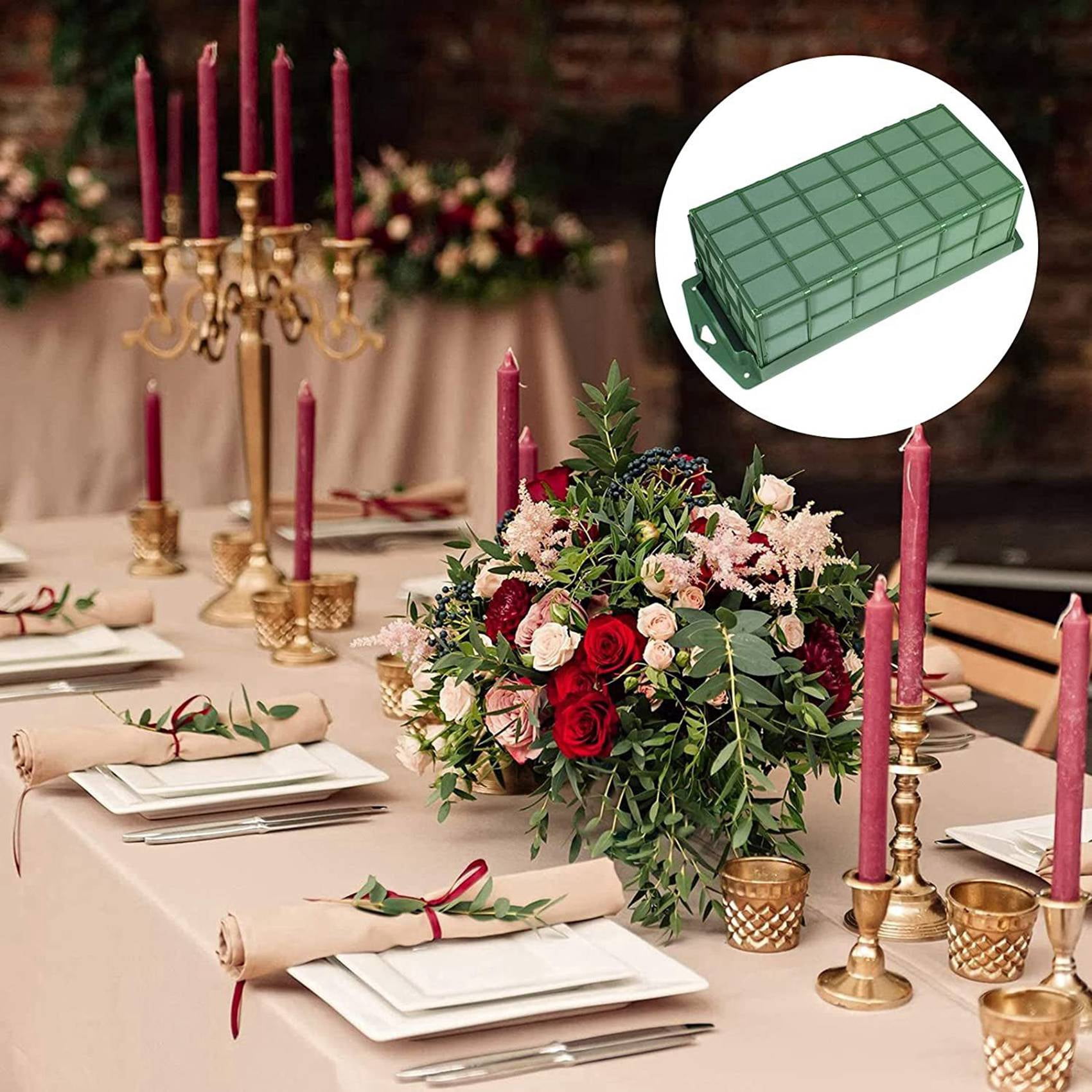 4 Pack Floral Foam Cage for Flower Arrangements Dry and Wet Floral Foam for Florist Foam