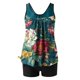 thumbnail image 5 of Traje de baño de dos piezas para mujer, trajes de baño para mujer, traje de baño de dos piezas con espalda de tirantes y estampado conservador para mujer, vestido de baño para mujer, 5 of 6