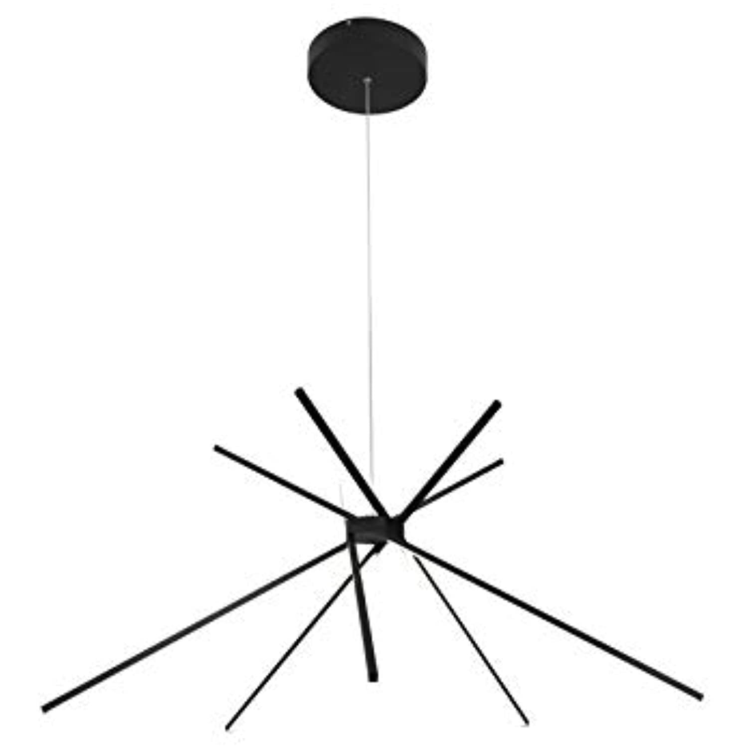 Modern Ceiling Light - Black Stick Fixture, Dimmable Indoor Lighting, Sleek Design