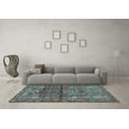 thumbnail image 3 of Ahgly Company Indoor Rectangle Persian Light Blue Traditional Area Rugs, 2' x 4', 3 of 4