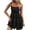 Black womens dresses, variant on Summer Saving Wycnly Womens Dresses Beach Party Fashion Ruffle Layer Swing Spaghetti Strap Short Sundresses Summer Solid Square Neck Sleeveless Formal Mini Dress Blue s