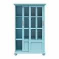 thumbnail image 4 of Ameriwood Home Aaron Lane Bookcase with Sliding Glass Doors, Pale Blue, 4 of 9