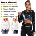 thumbnail image 2 of Women Slimming Sauna Sweat Suits Fat Burning Tops Waist Trainer Thermo Legging Body Shaper Jacket ShapewearXL, 2 of 5