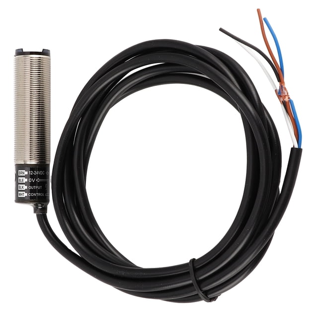 Photoelectric Switch, Cylindrical Photoelectric Switch ABS Possess Stable Quality For Machine Tool For Electrician For DIY For Factory BR400-DDT,BR400-DDT-P