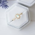 thumbnail image 4 of Womens Vintage Openwork Opal Ring Retro Geometric Alloy Fashion Ring Electroplated Gold Silver Rose Gold Wedding Jewelry Gift for Her Elegant Ring, 4 of 7