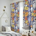 thumbnail image 5 of Blackout Kids Curtains,Halloween Cute Icons Collage Pattern Childrens Insulated Curtains Set Of 2,Bedroom Essentials,Toddler Room Decor 52"x84", 5 of 5