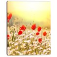 thumbnail image 2 of Wild Meadow with Poppy Flowers - Floral Canvas Art Print, 2 of 3