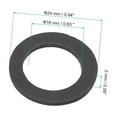 thumbnail image 2 of Bybiment M16 Rubber Flat Washer, 20 Pieces 16mm ID 24mm OD 2mm Thick Spacer Gasket for Pipe Water Hose Fastener,, 2 of 6