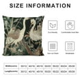 thumbnail image 5 of RUIYC Throw Pillow Covers Asian Oriental Cranes Writing Vintage Geometric Pattern Decorative Pillow Cases Home Decor Square Pillowcase Double Side Printed, 5 of 5