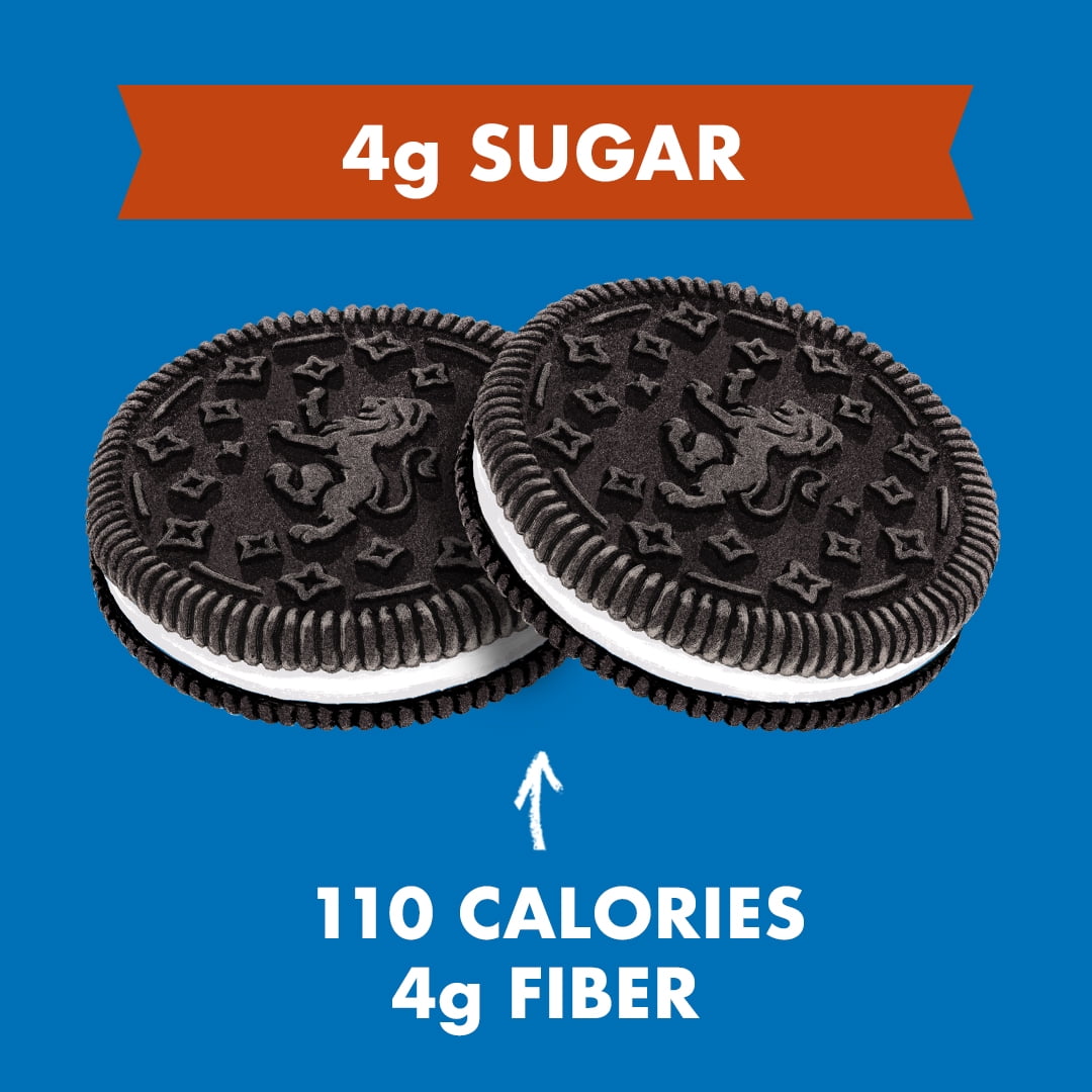 Rip Van Leos Cookies & Creme Sandwich Cookies, Low Carb, 2g Sugar, 10 Packs (40 Cookies, 1.69 oz Each)