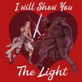 thumbnail image 2 of Girl's Star Wars Kylo Ren and Rey I Will Show You the Light  Graphic Tee Red Medium, 2 of 5