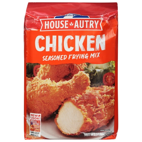 House Autry Chicken Breader 5 lb. Bag Ground Seasoned Fry Mix Coating & Batter Crispy