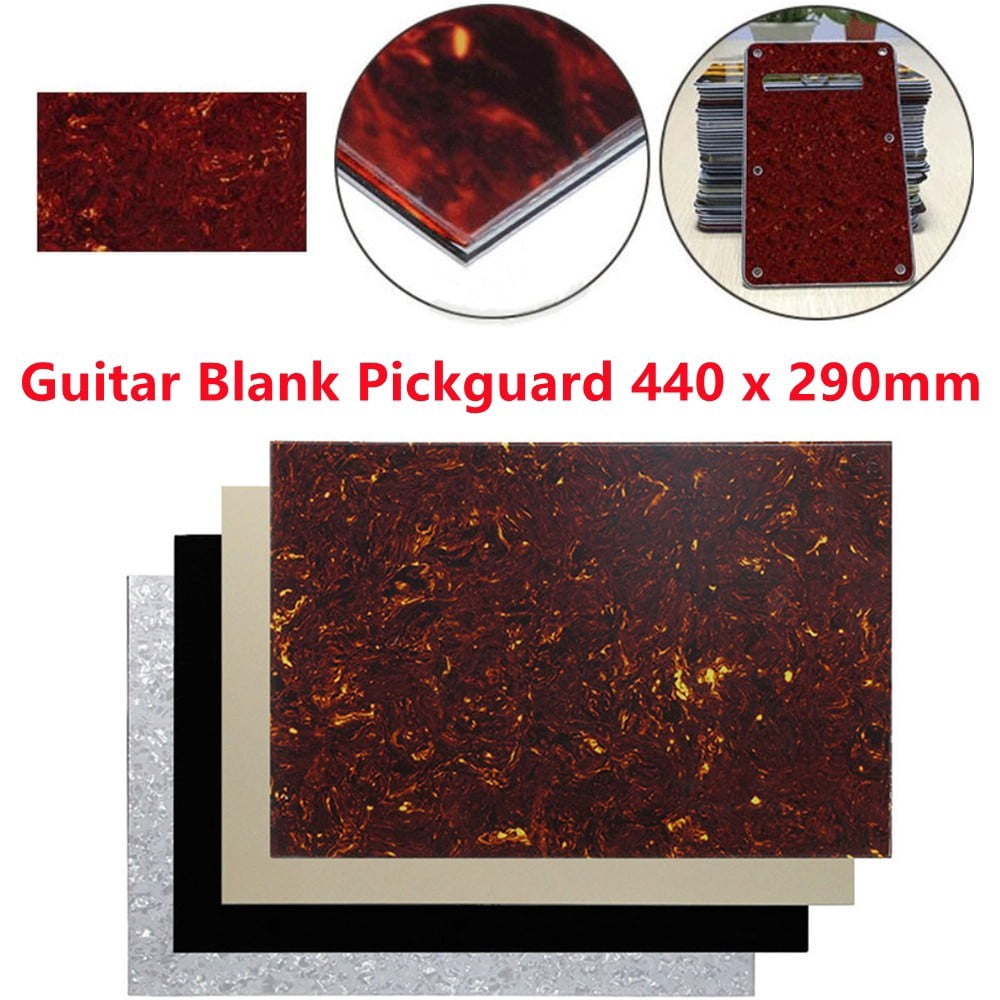Blank Pickguard Sheet Electric Guitar Scratchplate Diy Material 44 X 29cm 3 Ply