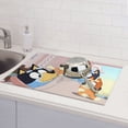 thumbnail image 6 of Lsque Bluey Pattern Drying Mat for Kitchen Counter, 18x24 Inch Ultra Absorbent Home Dish Drainer Mats Plate Holder, 6 of 8