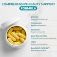 thumbnail image 2 of Hair Growth Vitamins for Womens – Biotin 10,000 mcg, Collagen, Keratin & Saw Palmetto Supplement – Supports Hair, Skin & Nails – 120 Capsules (30 Day Supply) Healthy Space Solutions, 2 of 8