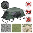 thumbnail image 4 of Yescom Lit de Camp Pliant Surdimensionné pour Camping Randonnée Portable Extérieur avec Bâche de Pluie, Vert, 4 of 11