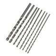 thumbnail image 3 of 8pcs 200mm Extra Long High Steel Metric Drilling Drill Bits Set Small Cutting Resistance for Metal Wood Plastic Silver (4mm/4.2mm/4.5mm/5mm/5.2mm/6mm/8mm/10mm), 3 of 9