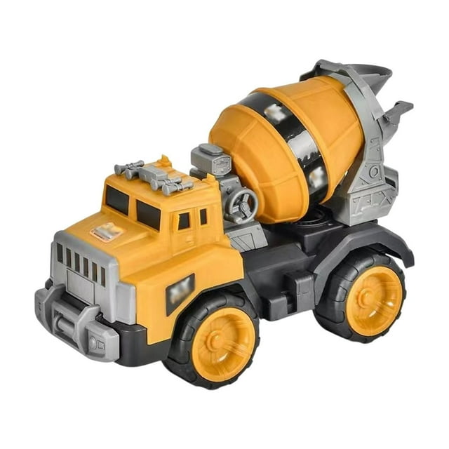 Heavy-Duty Inertia Engineering Truck - Large Simulation Construction Vehicle for Boys, Durable Plastic Design, Beach & Sandbox Play, STEM Toy