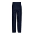 thumbnail image 2 of Haitryli Boys Kids School Uniform Flat Front Trouser Adjustable Waist Straight Long Pant Navy Blue 160, 2 of 7