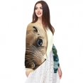 thumbnail image 5 of Sea Lion Translucent Chiffon Silk Scarf - Lightweight Breathable 180x73cm Luxury Fashion Accessory, 5 of 6