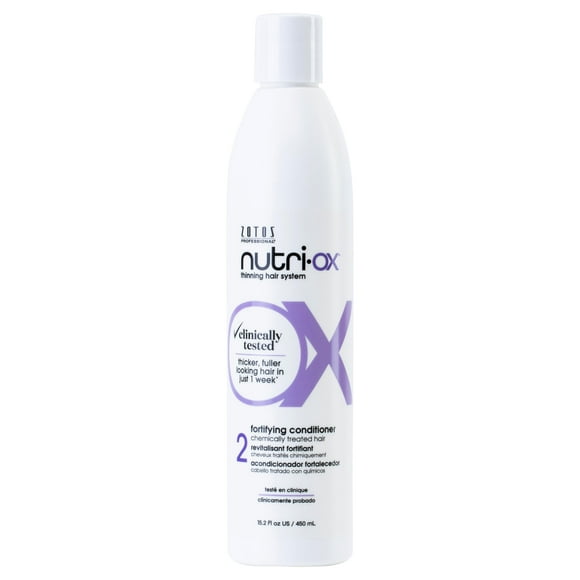 NUTRI-OX Fortifying Conditioner Chemically-Treated for Colored Thinning Hair | Thicker Fuller-Looking Hair | Clinically & Dermatologically Tested | Peppermint | Color-Safe | 15.2 Fl Oz