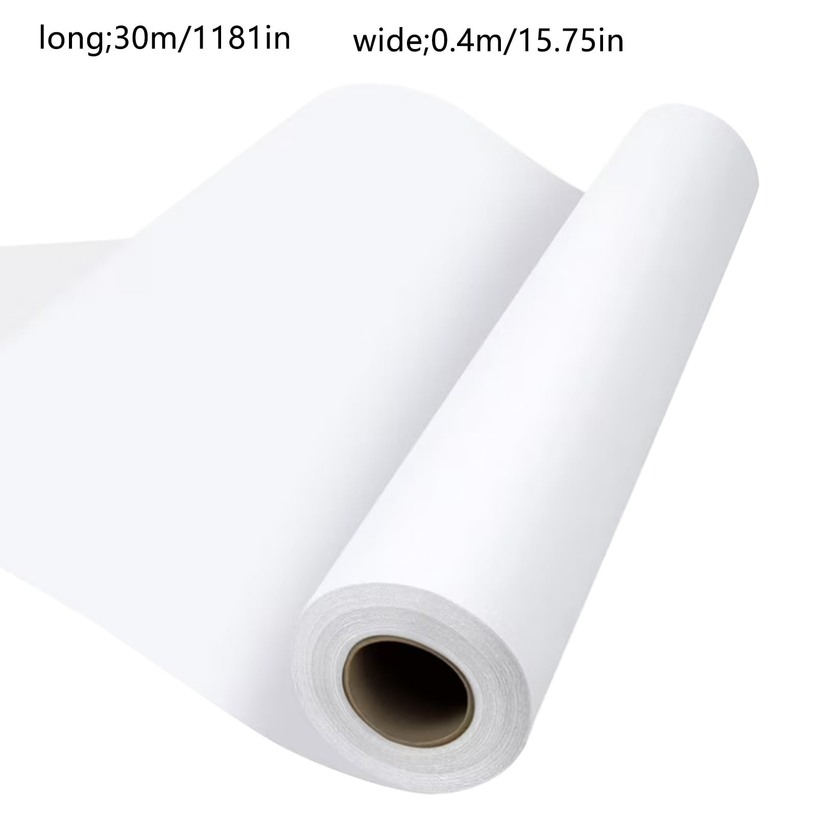 White Wrapping Paper, Craft Paper Roll, Bulletin Board Paper, Arts & Crafts, Gift Wrapping Packing Painting Drawing Paint Easel Poster Decorative Paper, Art Supplies, 1 Roll, 15.75" x 98.4 Ft
