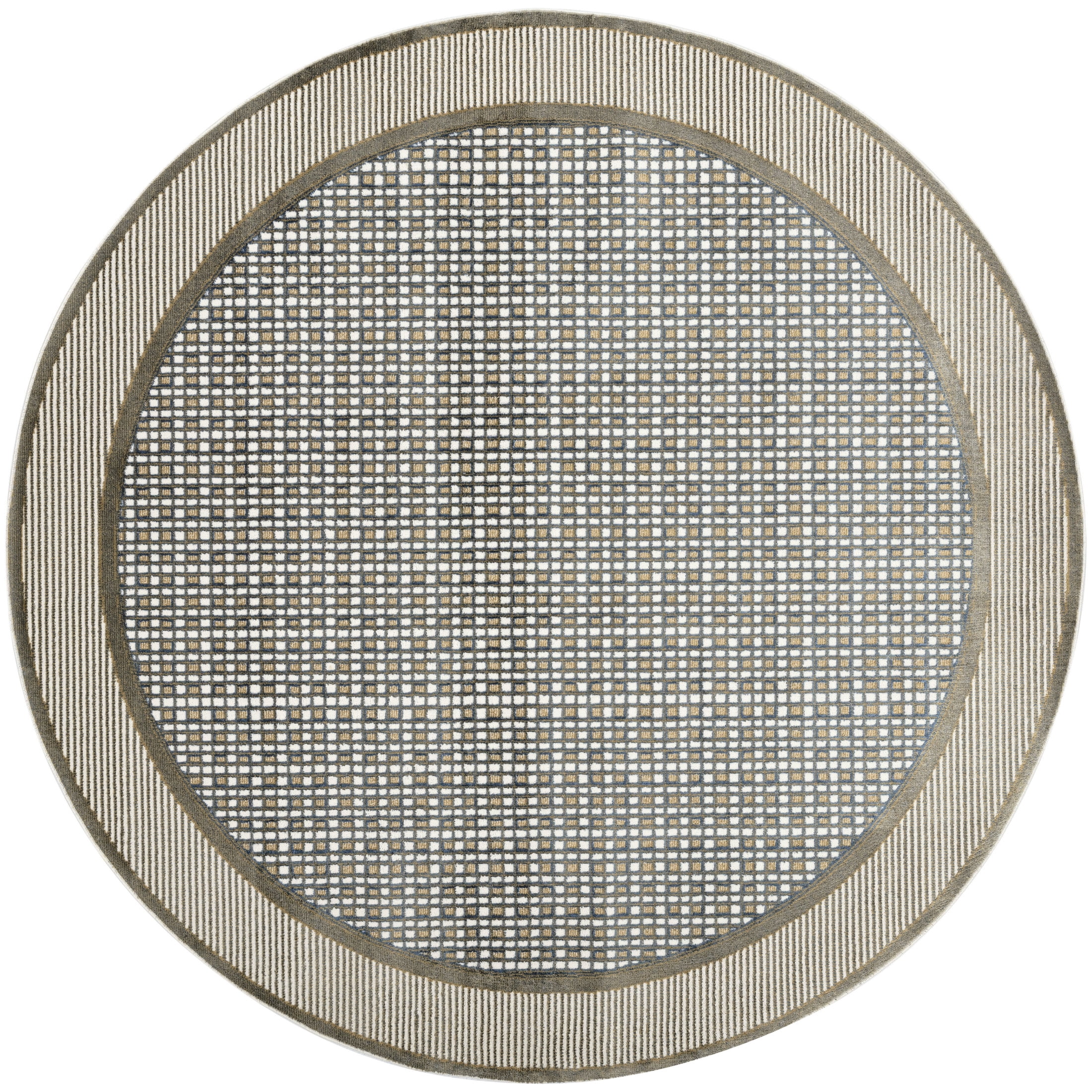 Nourison Nordic 8' x Round Multicolor Modern Indoor Rug