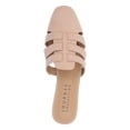 thumbnail image 3 of JOURNEE COLLECTION Womens Beige Padded Strappy Jazybell Square Toe Slip On Mules 9, 3 of 4