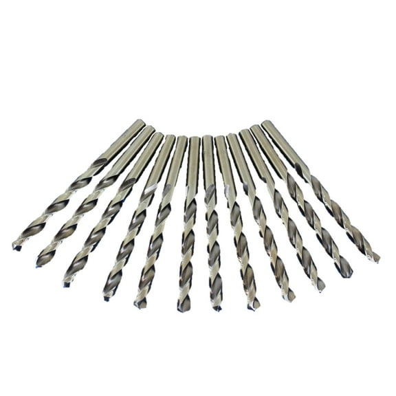 TEMO 12 pc 9/32 Inch Cobalt 135 Degree Jobber Drill Bit 6 Inch Length