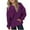Purple, variant on BFHHYA Kids Girls Boys Crew Neck Sweatshirt Long Sleeve Pullover Athletic Casual Basic Top with Pockets for Fall Daily Wear (2-12Y)