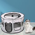 thumbnail image 1 of Parque portátil plegable para perros y gatos | Corral para gatitos y transportín de viaje para interiores y exteriores, 1 of 3