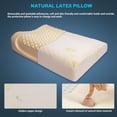thumbnail image 2 of Home Comfortable Natural Latex Dunlop Wavy Sleeping Pillow, 2 of 7
