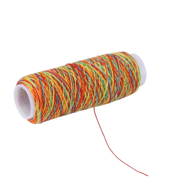 5pcs Gradient Multicolor Sewing Thread Spools Large Quantity Suitable for Sewing Quilting and Embroidery with Moderate Thickness and Length for Daily Use